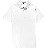 Robert Barakett Men's Pima Cotton Short Sleeve Honeycomb Collar Polo Shirt