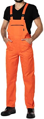 Work Bib and Brace Overalls, Overalls Men, Bib and Brace Dungarees Mens, Made in EU, Mazalat Protective Coverall, S -3XL Size - Made in EU - Work Trousers for Man, Lots of Colors