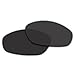 ACOMPATIBLE Replacement Black Polarized Lenses for Oakley Whisker Sunglasses