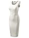 All for You Women's Slim Fit Sleeveless Tank Top Dress Made in USA