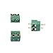 Teenitor Top Quality 100Pcs 2 Pole 5mm Pitch PCB Mount Screw Terminal Block 8A 250V