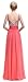 Bislu Chiffon A-Line Straps Beaded Long Bridesmaid Dress Prom Evening Gown