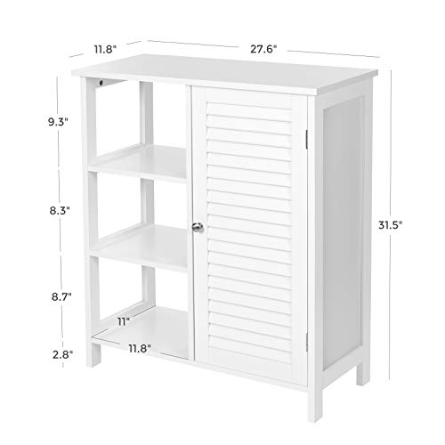 VASAGLE Bathroom Floor Freestanding Storage with 3
