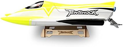 Tenshock 700mm Length F1 Formula RTR RC Racing Boat High Speed Remote Control Electric Boat 70km/h(43 mph) 4 Pole Motor Waterproof 60A ESC 4800mah 11.1v Lipo Charger with Twim Chamber Self-right