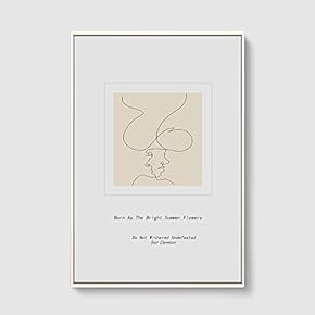 SIGNFORD Framed Canvas Home Artwork Decoration Line Art...