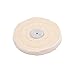 NIUPIKA White Soft Cotton Polishing Buff Wheel Bench Grinder with Arbor Hole (5 Inch (50 Ply))