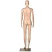 Yaheetech Female Mannequin Plastic Realistic Display Head Turns Dress Form w/Base 68.9