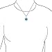 Hanukkah Magen Judaic Inlay Created Blue Opal Star Of David Pendant Necklace For Bat Mitzvah For Women Teen .925 Sterling Silver
