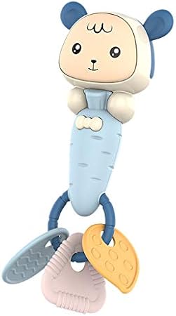 Amazon Timagebreze 赤ちゃんおしゃぶりラトルサンドハンマー子供達電気音楽リズムスティックハンドクランク かむことができるライト付き幼児用おもちゃ がらがら ラトル おもちゃ