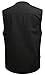 Mrignt Men's Oversize Pockets Travels Sports Photographers Vest(US 2XL (Asia 5XL),Black)