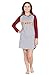 Harry Potter Big Girls' Hermione Granger 'Hogwarts House Crest' Varsity Quidditch Raglan Nightgown, Gray, 14