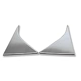 HIGH FLYING ABS Chrome Rear Trunk Spoiler Lip Side Triangle Cover Trim 2pcs Fit For Kia Sportage 2017-2018