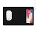 Gaze PAD Qi Wireless Fast Charging Mouse Pad Mat for iPhone 11 X iPhone 8 Galaxy S9 S10 S20 Plus Samsung Note 8 9 10 (Black)