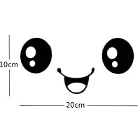 LXSSG Cute Smiley Face Toilet Stickers For Bathroom Cupboard Decoration Painting Happy Home Decor Wall Sticker Mural Art Decals