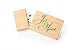 Maple 16GB USB Flash Drive - Inserted into a Engraved Maple Box with Pāua Abalone Mother of Pearl Heart Venneer - Raffia grass inside. Laser Engraved Wedding Design