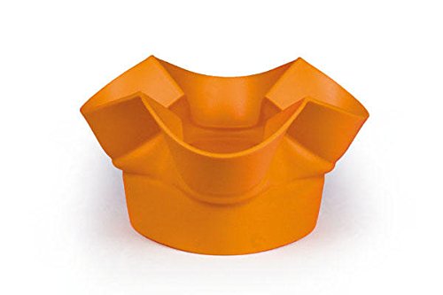 Silikomart | Lily 02 Multi-Purpose Silicone Basket, Orange Color, Dimensions Ø250 h100 mm, Made in Italy