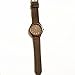 WIOR Walnut Wood Watches for Men Brown Leather Strap Wristwatches Genuine Leather Band with Gift Box