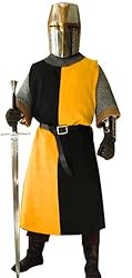 SUNLEXA Handmade Medieval Knight Tunic Halloween