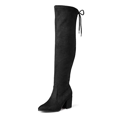 DREAM-PAIRS-Womens-Thigh-High-Boots-Over-The-Knee-Stretch-Block-Heel-Fashion-Long-Boots