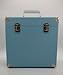 SW-B18 Portable vinyl record box storage cases for vinyls album collections (Blue)