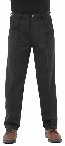 Wrangler Rugged Wear Men's Relaxed Fit Teflon Coating Casual Pant,Black,56W x 30L