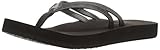 Reef Women's Cushion Twin Flip Flop, Black, 9 M US