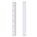 KINBON Baby Height Growth Chart Ruler Kids Roll-up Canvas Height Chart Removable Wall Hanging Measurement Chart Wall Decor for Kids Nursery Room (79'' X 7.9'')