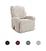 Perfect Fit Serta | Slip-Resistant Form Fitting Recliner Slipcover, Lightweight Ultra Durable Stretch Grid Fabric (Putty, 2-Piece)