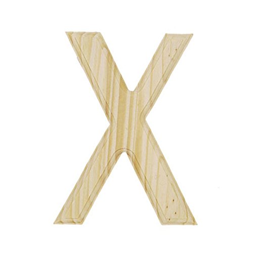 6" Blank Unfinished Wooden Letter X
