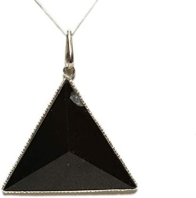 Aqeeqee Natural Gemsone Black Tourmaline Unisex Pendant for Healing, Reiki, Vastu