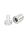 Uxcell a15072000ux0157 Frameless Glass 19mm x 30mm Stainless Steel Standoff Pins Clamp 20pcs (Pack of 20)