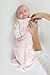 SwaddleDesigns Microfleece Sleeping Sack with 2-Way Zipper, Pastel Pink Puff Circles, 0-6MO