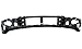 Evan-Fischer Header Panel Compatible with Lincoln Aviator 03-04 Grille Opening Panel
