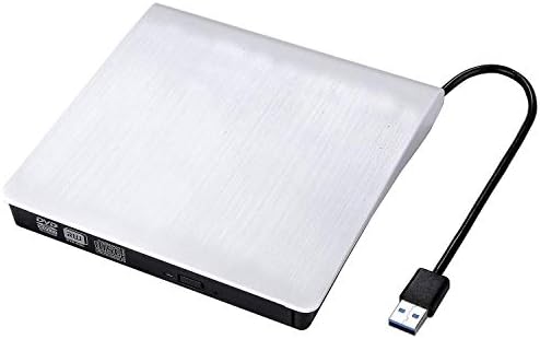 External CD Drive USB 3.0 CD/DVD Optical Drive, Slim High Speed CD Player Burner for Macbook Air Pro/Air/iMac and Laptop Desktops Support Windows/Vista/7/8.1/10
