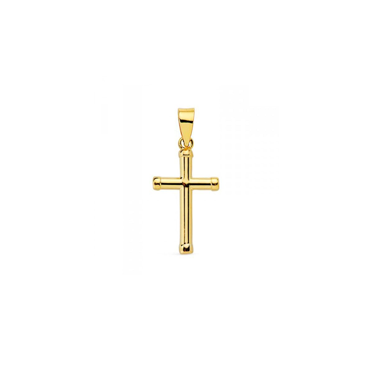 Monde Petit 9ct Yellow Gold Cross 15x9 mm