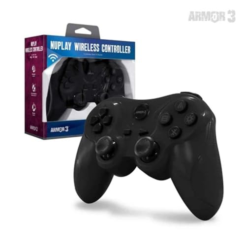 ARMOR3 NuPlay Wireless Controller for PS3 / Playstation 3, Gaming Gamepad Black