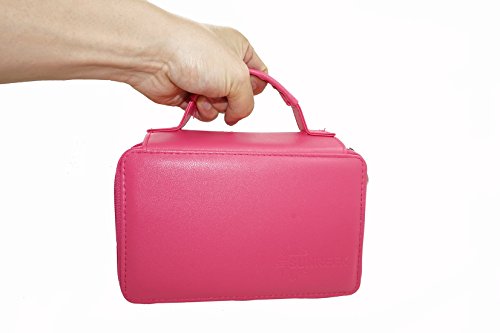 60 Assorted Colors Gel Pen Set with 72 Slots PU Leather Travel Case, for Sketching, Drawing, Painting, Writing & Custom Artistic Creations Adult Coloring Books (60 PCS, Pink) - Thumbnail 5