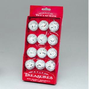 Kurt Adler Petite Treasures Mirror Ball Christmas Ornament 12 Pieces