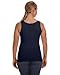 Anvil Ladies Ringspun Tank, NAVY, Large