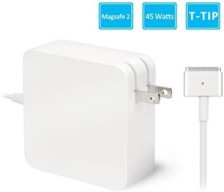 MacBook Air Charger ,Flyoukki T-Tip 45W MagSafe 2 Power Adapter for MacBook Air 11 Inch and 13 Inch Models From Mid 2012, Power Supply for MacBook Air, for Model A1465,A1466,A1436