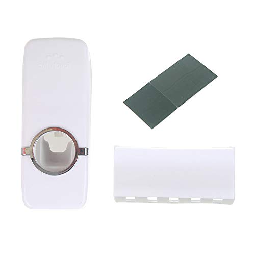 SANGAITIANFU Automatic Toothpaste Dispenser Wall Mount Tooth Brush Holders Toothpaste Squeezer Set - Thumbnail 2