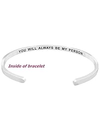 Glam - Pulsera con texto en inglés "You're My Person You Will Always Be My Person"