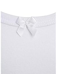 Rene Rofe - Camiseta de tirantes para niña, 3 unidades, color blanco