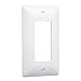 TayMac 5000W Paintable Masque Wall Plate Cover, White, 1-Gang