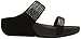 FitFlop Women's Flare Slide Sandal,Black,6 M US