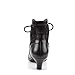 Dame-05 Ladies Size 7, Black Victorian Granny Boots Lace Accent