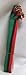 10 Red Black Green Lightweight Lanyards for key or badge 15.5