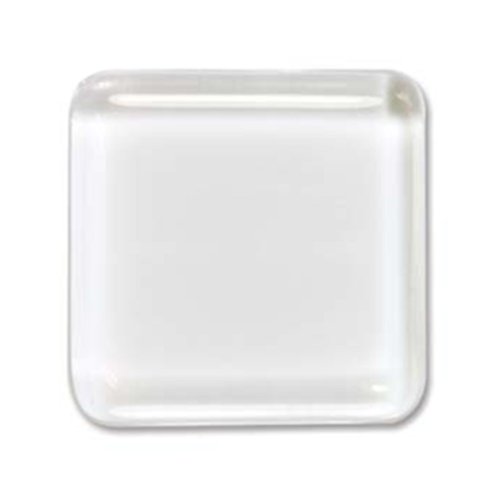 Clear glass tile pendant squares for jewelry making 23m…