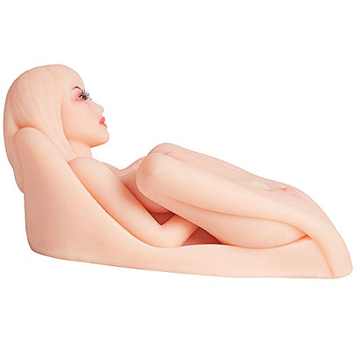 Einkyou 12.43Pounds Natural Realistic Põckèt P&ûssý Famale Torso for Male Hands Free Silicone Live Dolls Adult Toy, 3D Simulation Men's Fun Play Lifelike