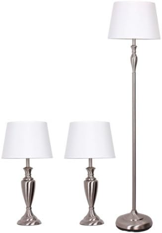 CATALINA 3 PC. LAMP SET Rotary on/off switch on socket